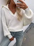 Khakifarbener Herbststrickpullover